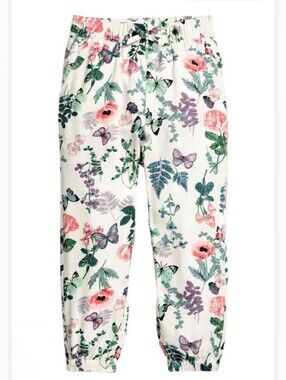 H&M Flowered Pants Size 7/8